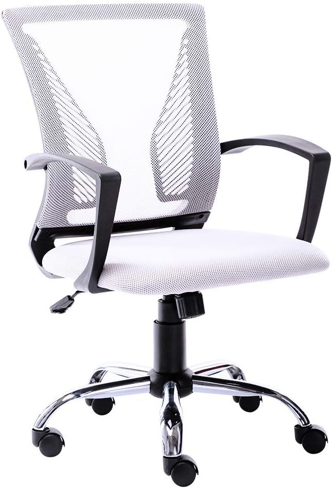 Bonzy Home Mid Back Office Chair - Lumbar Support Computer Chair - Ergonomic Mesh Desk Chair - Mo... | Amazon (US)