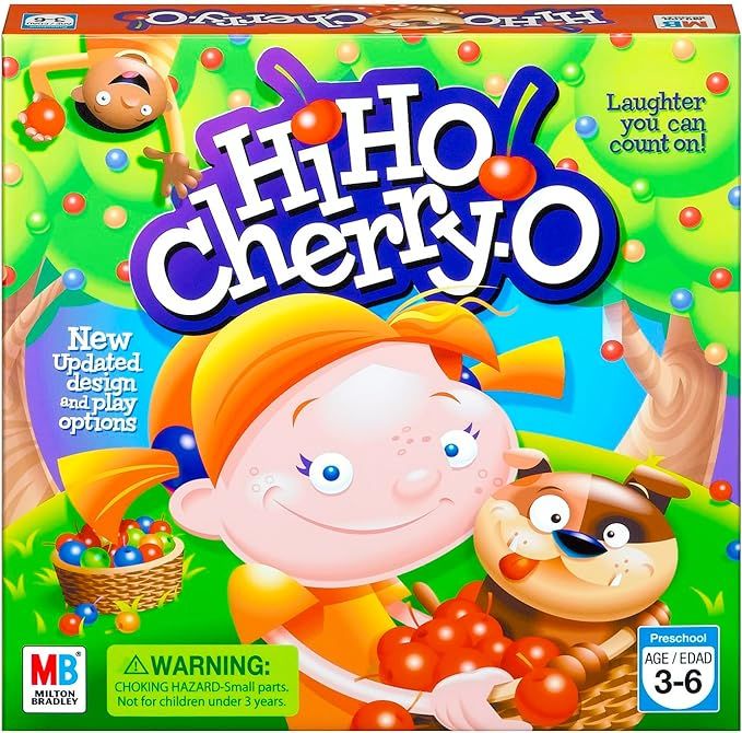 Hasbro Gaming Hi Ho! Cherry-O Board Game, 2-4 Players, Easter Basket Stuffers or Gifts for Kids, ... | Amazon (US)