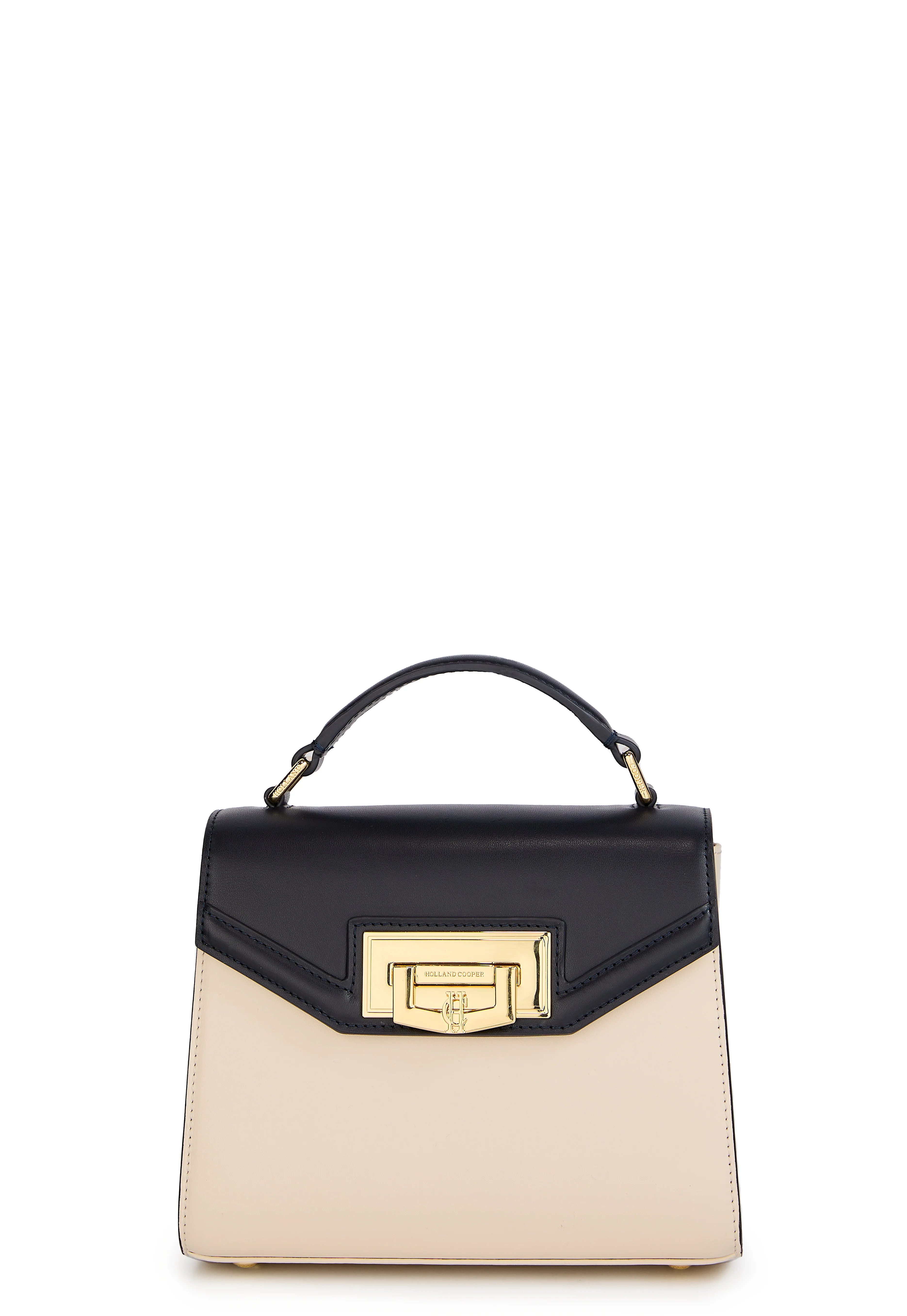 Mini Cheltenham Bag (Cream Navy) | Holland Cooper