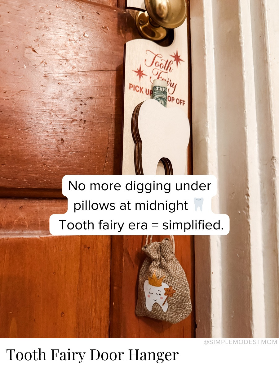 Now that we’ve entered the tooth-losing era, this has been a game-changer. My son puts his tooth in the little jar and hangs it on his door — no digging under pillows at midnight for me 😅

#LTKHome #LTKmomlife #LTKKids
