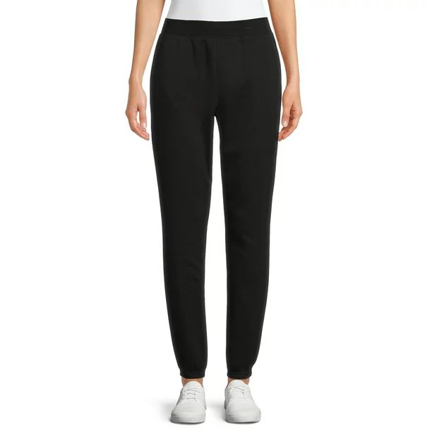 Time & Tru Women's Core Fleece Cinch Pants with Pockets - Walmart.com | Walmart (US)