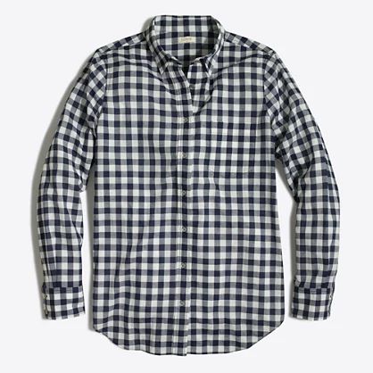 Factory gingham button-down shirt | J.Crew Factory