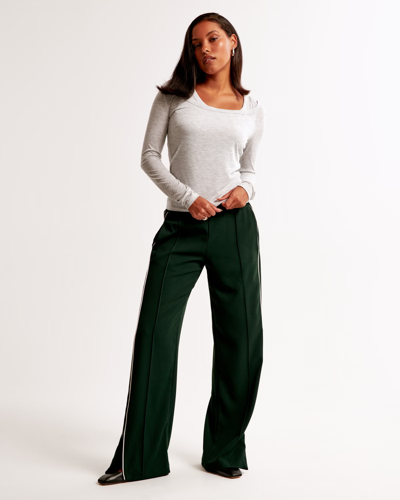 Women's Pull-On Track Pant | Women's Bottoms | Abercrombie.com | Abercrombie & Fitch (US)