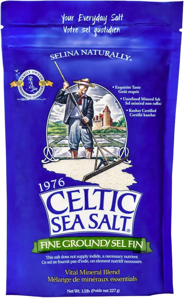 Celtic Sea Salt Fine Ground – Unrefined Mineral Salt, Sustainably Harvested, GMP Certified, Lab... | Amazon (US)