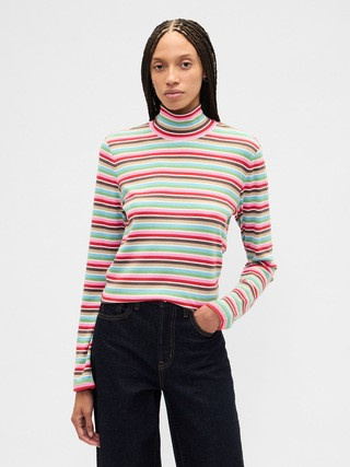 Ribbed Turtleneck T-Shirt | Gap Factory