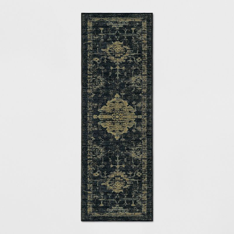 2&#39;4&#34;X7&#39; Runner Vintage Tufted Distressed Rug Indigo - Threshold&#8482; | Target