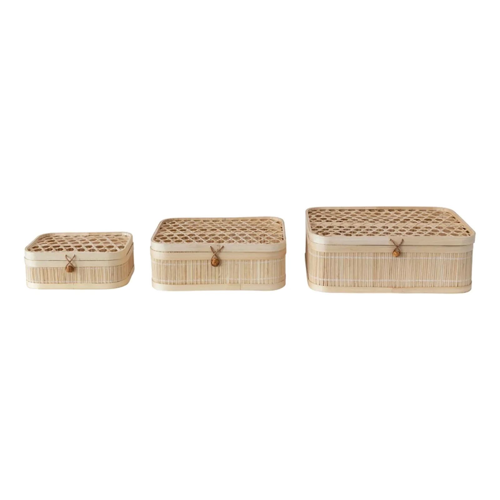 Woven Bamboo Box, Set of 3 | Brooke and Lou