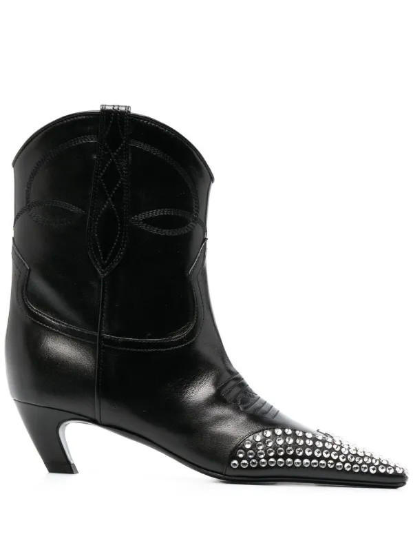 KHAITE Dallas 55mm Ankle Boots - Farfetch | Farfetch Global
