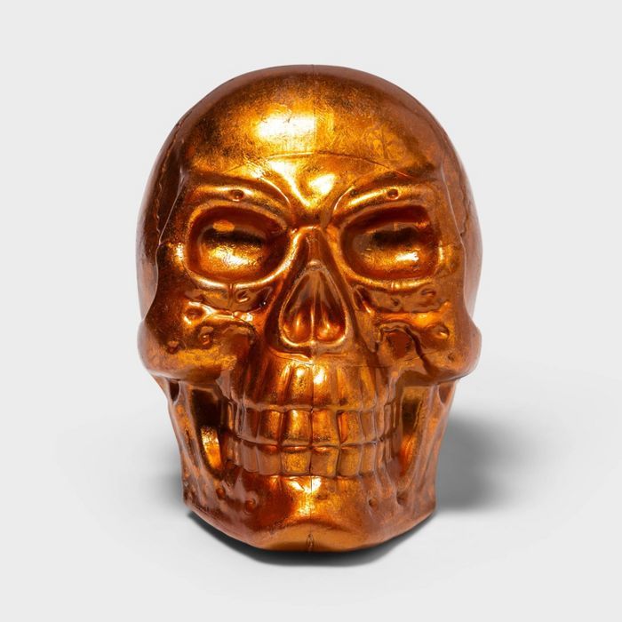 Skull Copper Halloween Decorative Sculpture - Hyde &#38; EEK! Boutique&#8482; | Target