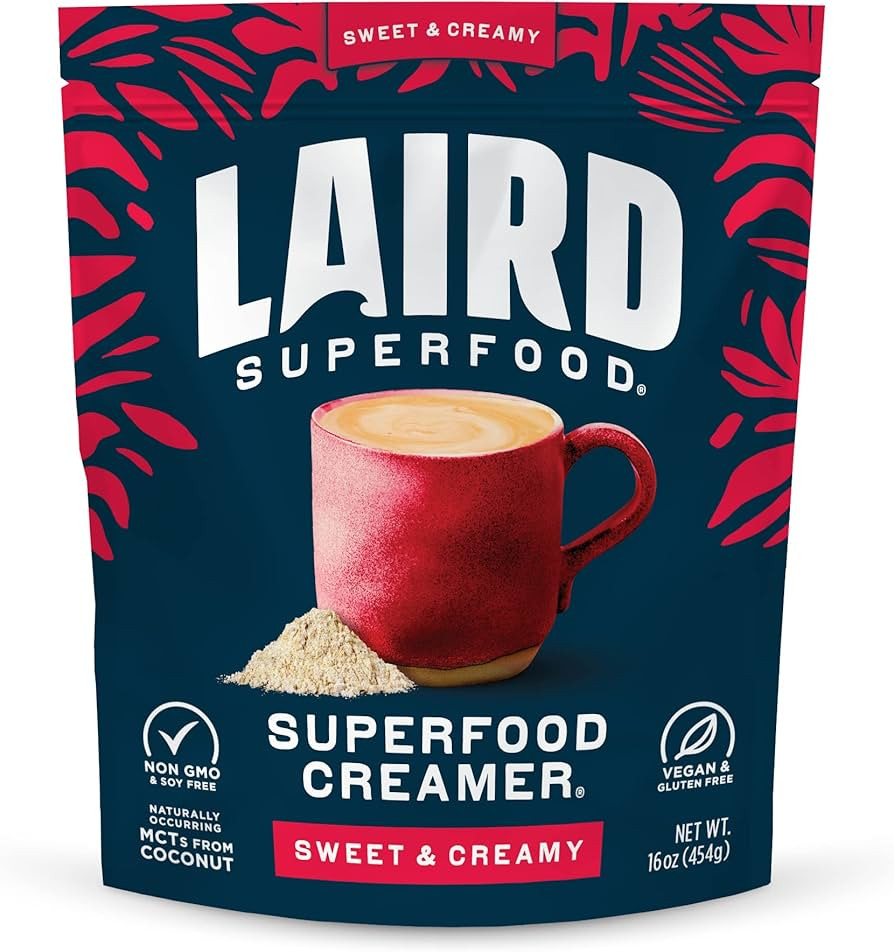 Laird Superfood Non-Dairy Superfood Creamer - Coconut Powder Coffee Creamer - Sweet & Creamy - Gl... | Amazon (US)