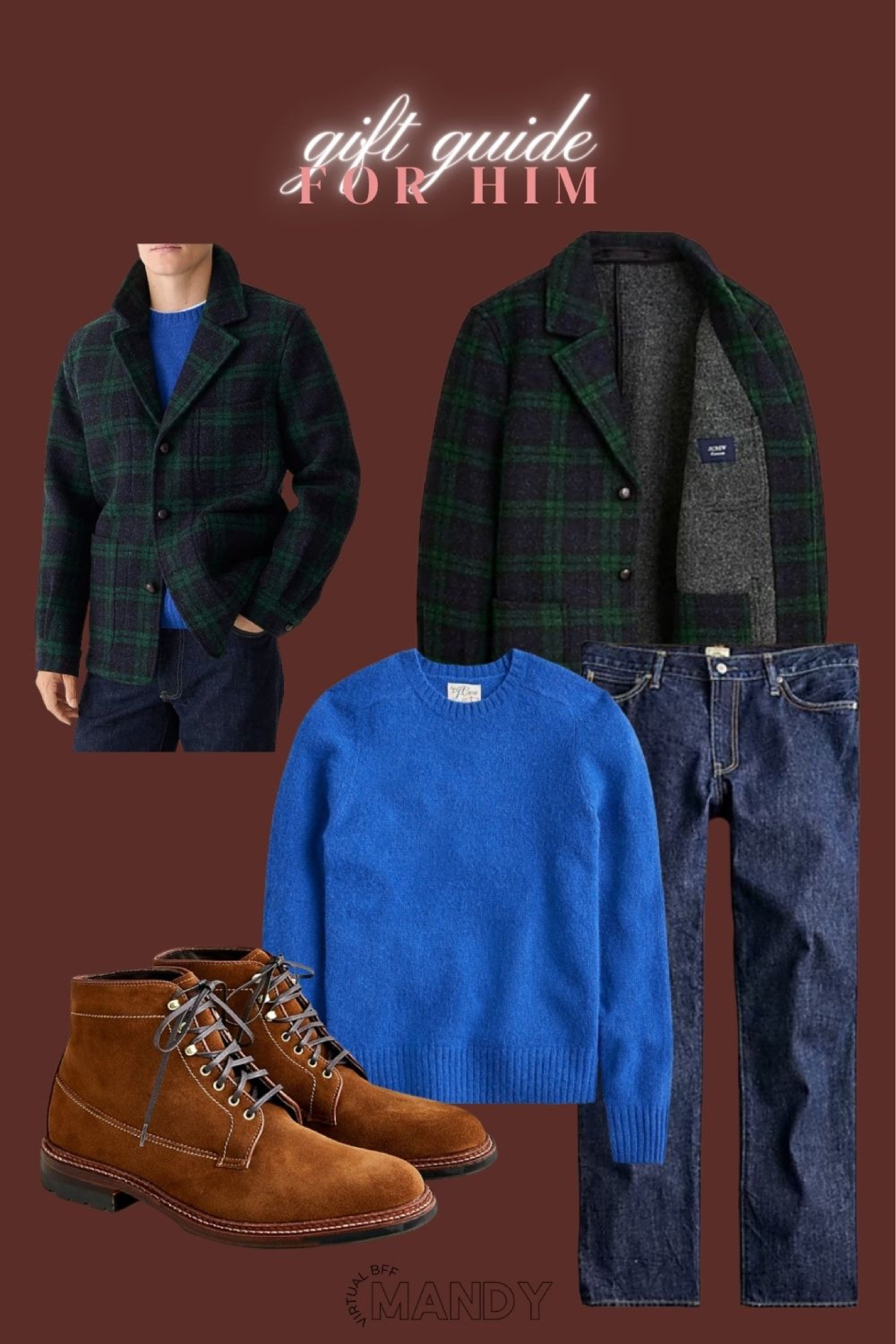 Gift guide for him - J.Crew men’s outfit - Thanksgiving outfit, holiday outfit, holiday party Men’s Gift Guide 

#LTKmens #LTKGiftGuide #LTKHoliday #LTKSeasonal