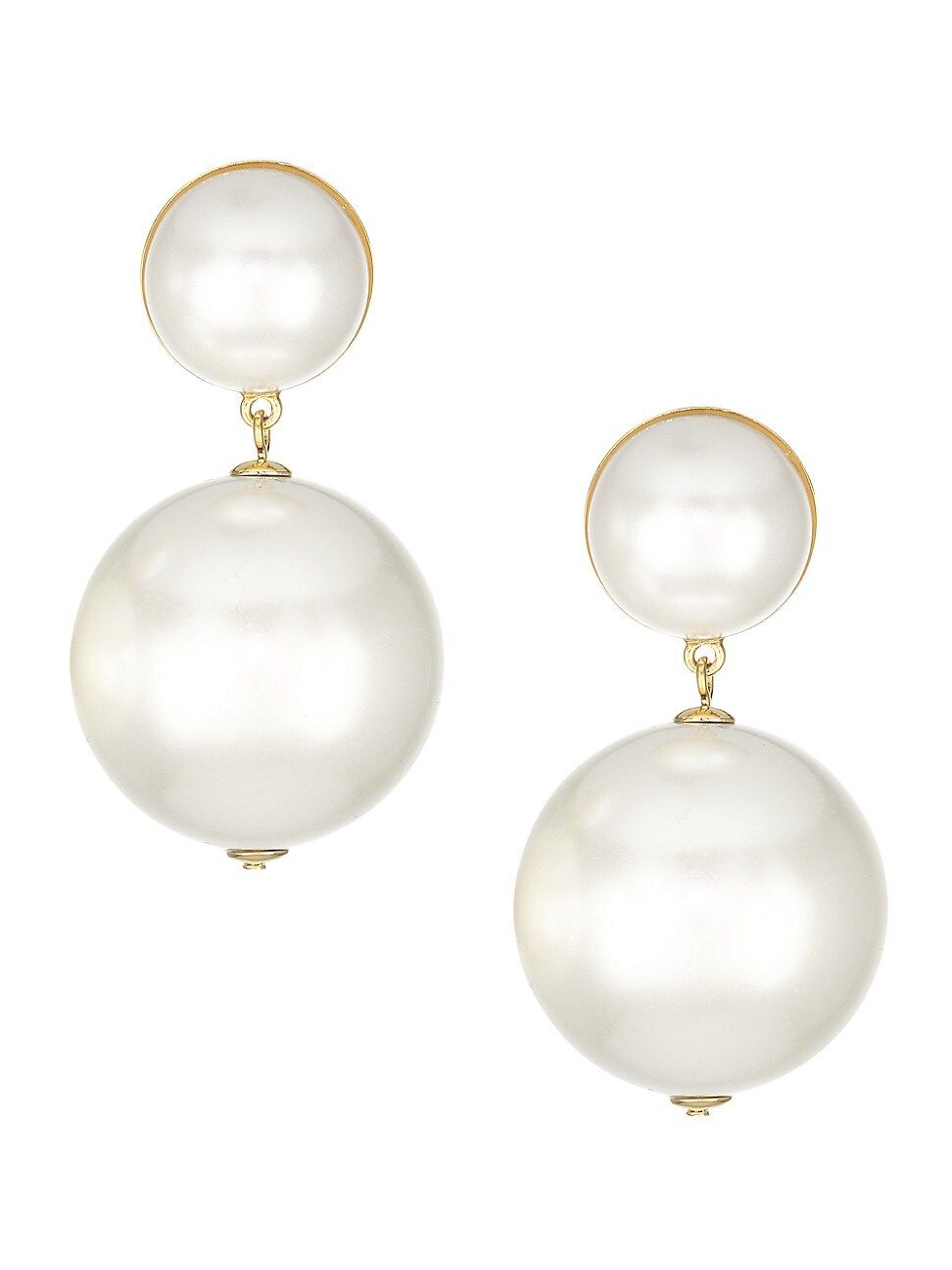 Lele Sadoughi Women's Faux Pearl Door-Knocker Earrings - White | Saks Fifth Avenue
