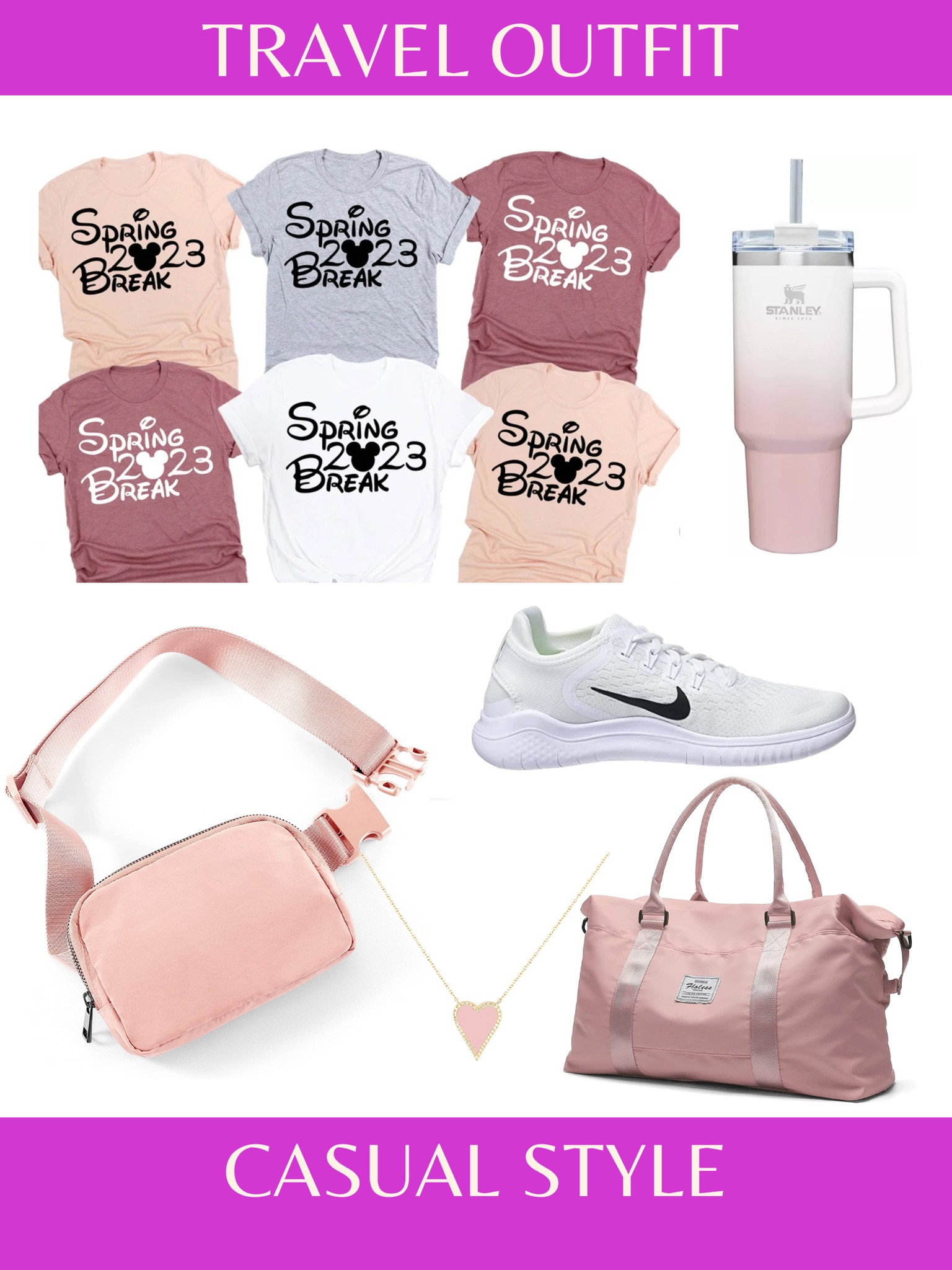 Travel outfit 

Tshirt, Fanny pack belt, duffle bag, heart necklace, sneakers



#competition


#LTKseasonal #LTKtravel #LTKshoecrush #LTKstyletip #LTKitbag #LTKcurves #LTKunder100 #LTKunder50 #LTKFind #LTKU #LTKfit
