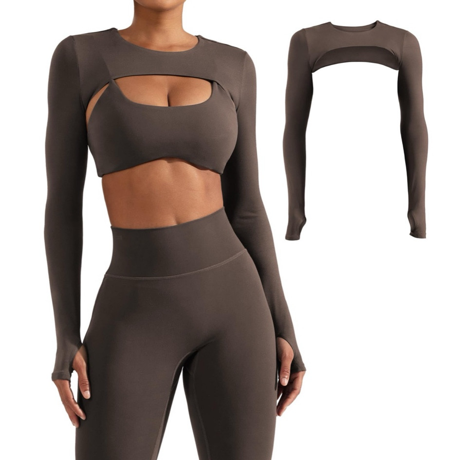 Women Crop Top Long Sleeve Bolero Open Front Workout
Cropped Shirts Sports Shrug

#LTKStyleTip #LTKFitness #LTKOver40