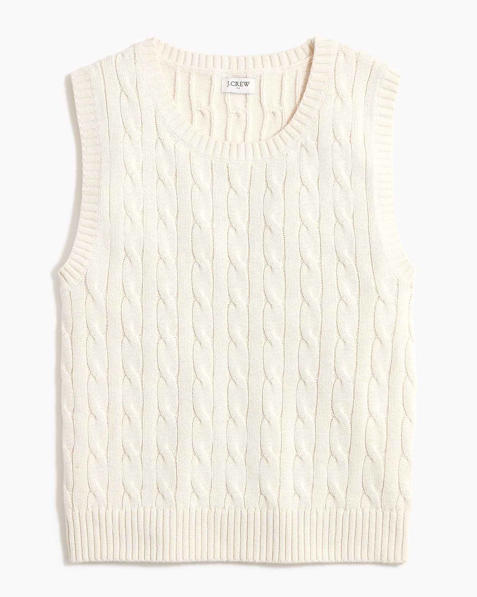 Cable-knit sweater-vest | J.Crew Factory