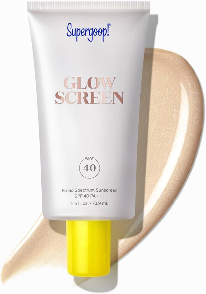 Supergoop! Glowscreen (SPF 40) - 2.5 fl oz - Glowy Primer + Broad Spectrum Tinted Sunscreen - Hel... | Amazon (US)