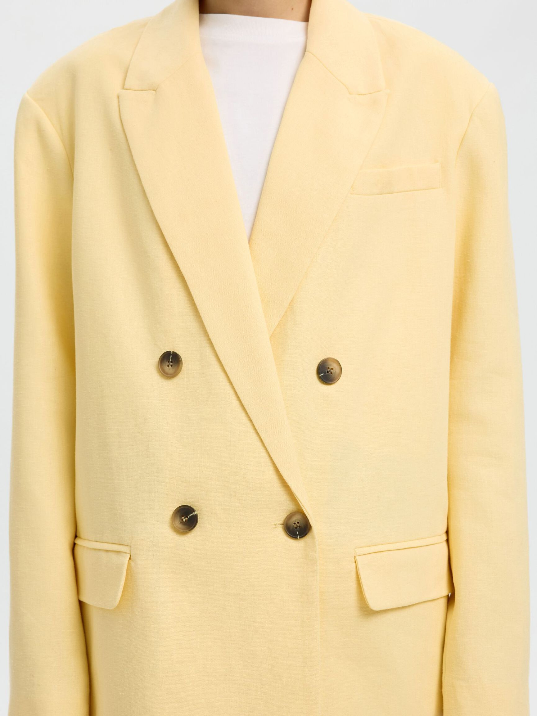 LEINENMIX OVERSIZED BLAZER | Selected