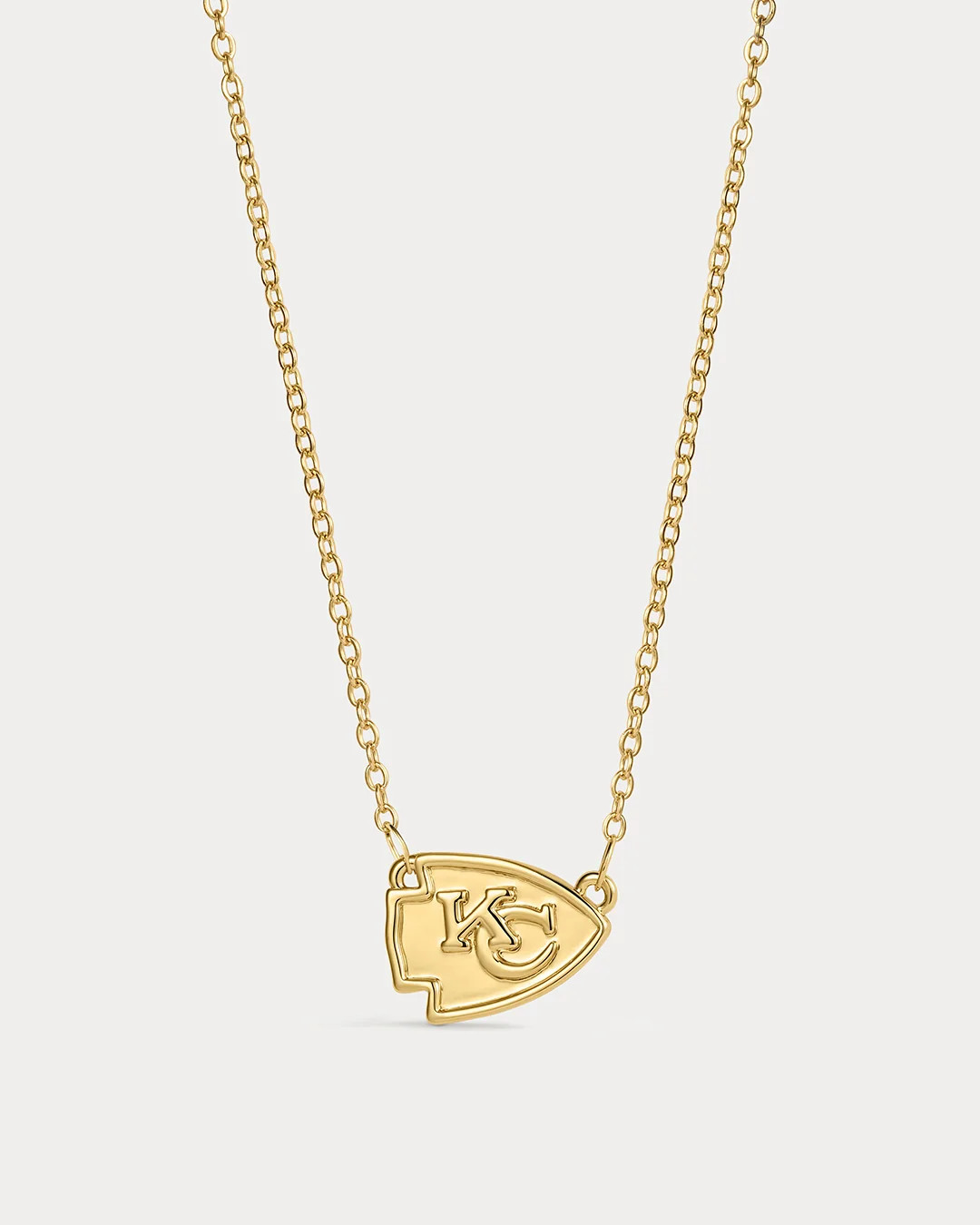The NFL Logo Charm Necklace- Gold | Luv Aj Inc.