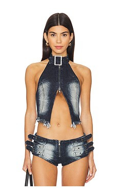 Jaded London Denim Corset in Denim from Revolve.com | Revolve Clothing (Global)