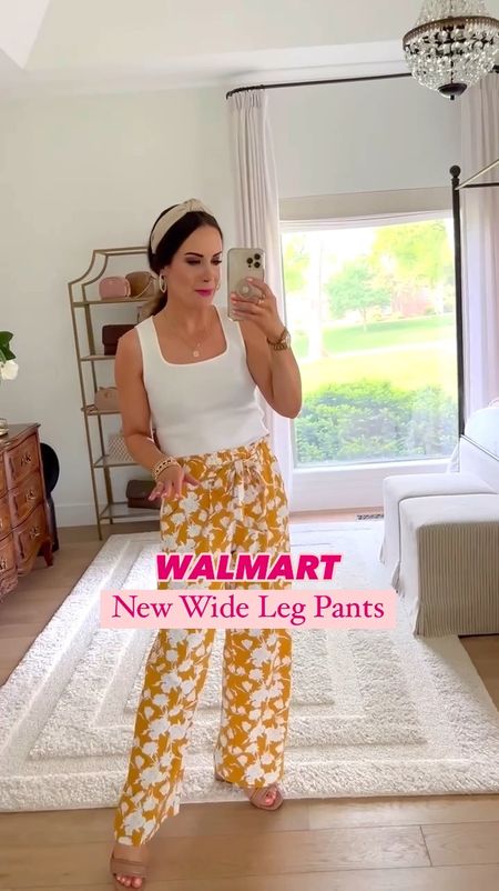 $20 viral pants alert restock! 👏 Comment LINK below for direct links sent right to your DMs! 😍 We found the cutest tie waist pants that are so comfy and perfect for spring & summer! They come in 15+ colors and run true to size. We have size small on here. They are breezy too so perfect for warm temps! Comment below if you’d like us to send you all the details! P.S. these eyelet tops are on sale for just $15 and come in tons or colors as well! 🎉 

#LTKFindsUnder50 #LTKSaleAlert