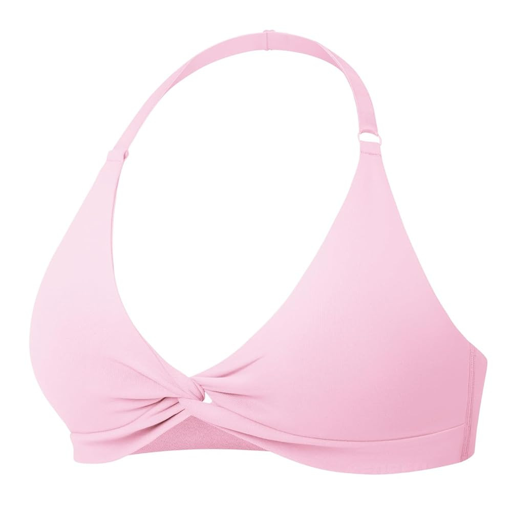 YEOREO Halter Sports Bras for Women Low Impact Removable Padded Adgustable Front Twist Deep V Sea... | Amazon (US)