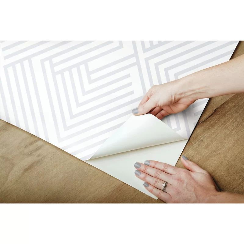 Leanne Perplexing 16.5' L x 20.5" W Peel and Stick Wallpaper Roll | Wayfair North America