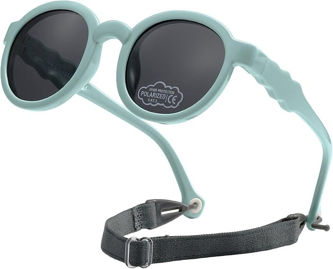 Baby Sunglasses 1-3.5 Years, Toddler Sunglasses Polarised with UV400 Protection – Flexible TPEE... | Amazon (UK)