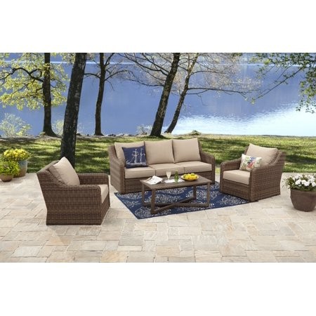 Better Homes and Gardens Hawthorne Park 4-Piece Sofa Conversation Set - Walmart.com | Walmart (US)