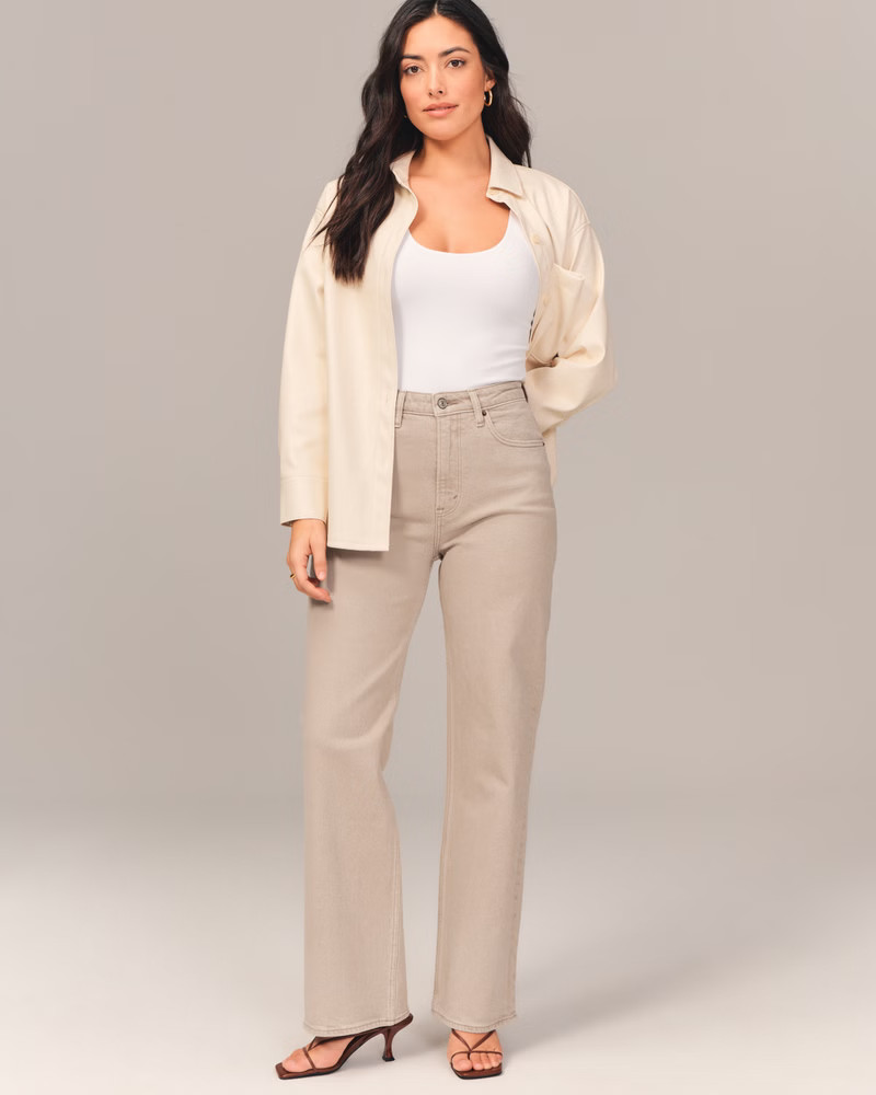 Curve Love High Rise 90s Relaxed Jean | Abercrombie & Fitch (US)