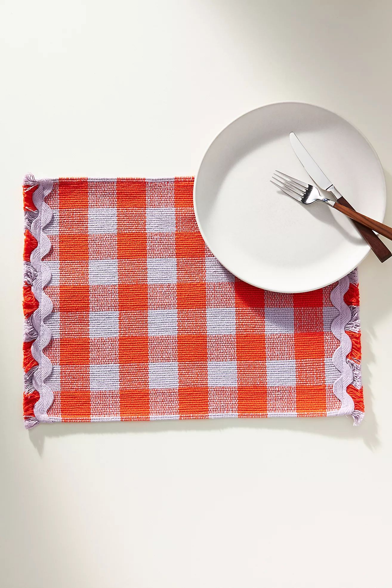 Helana Woven Gingham Placemat | Anthropologie (US)