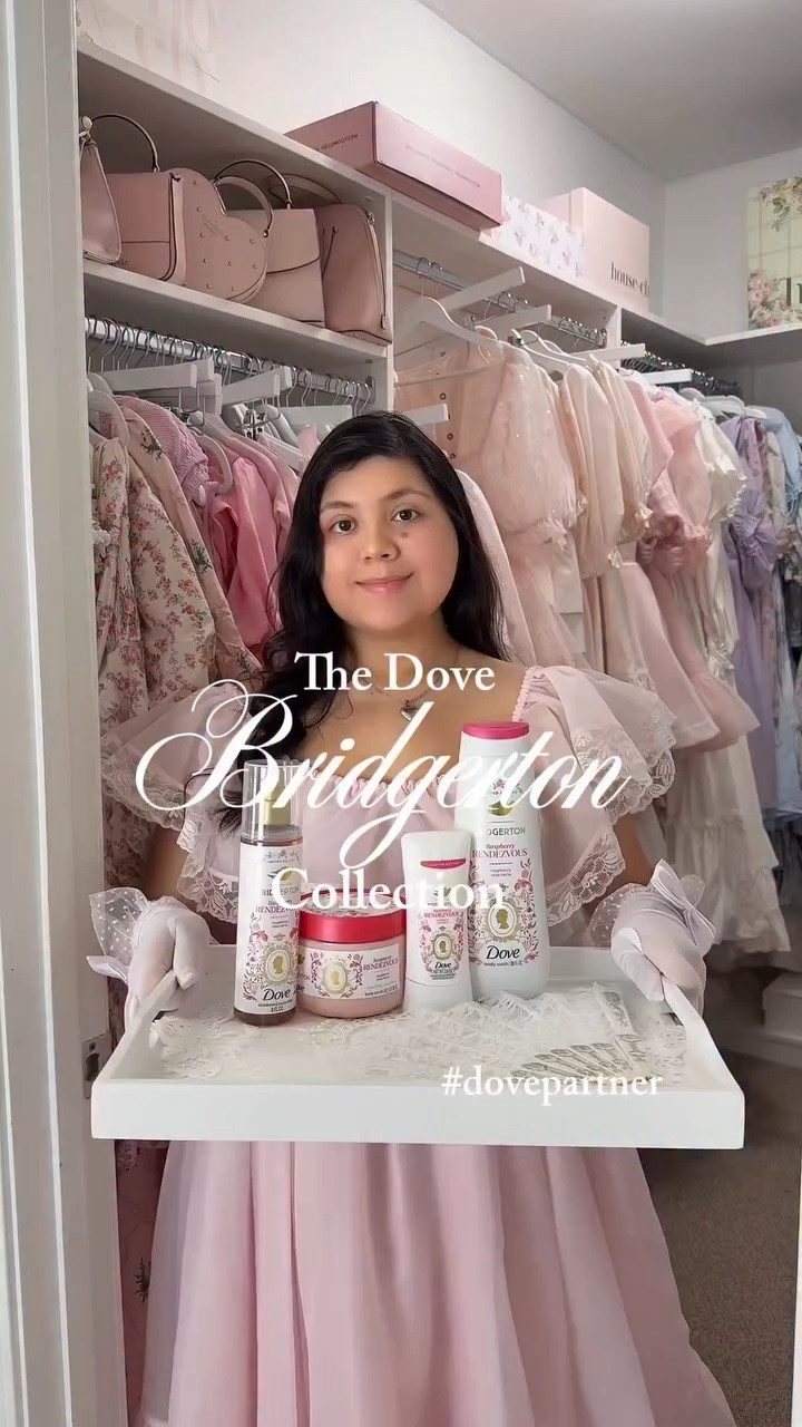 Soaking up the social season with The @dove x Bridgerton Collection #DovePartner #DoveBridgerton