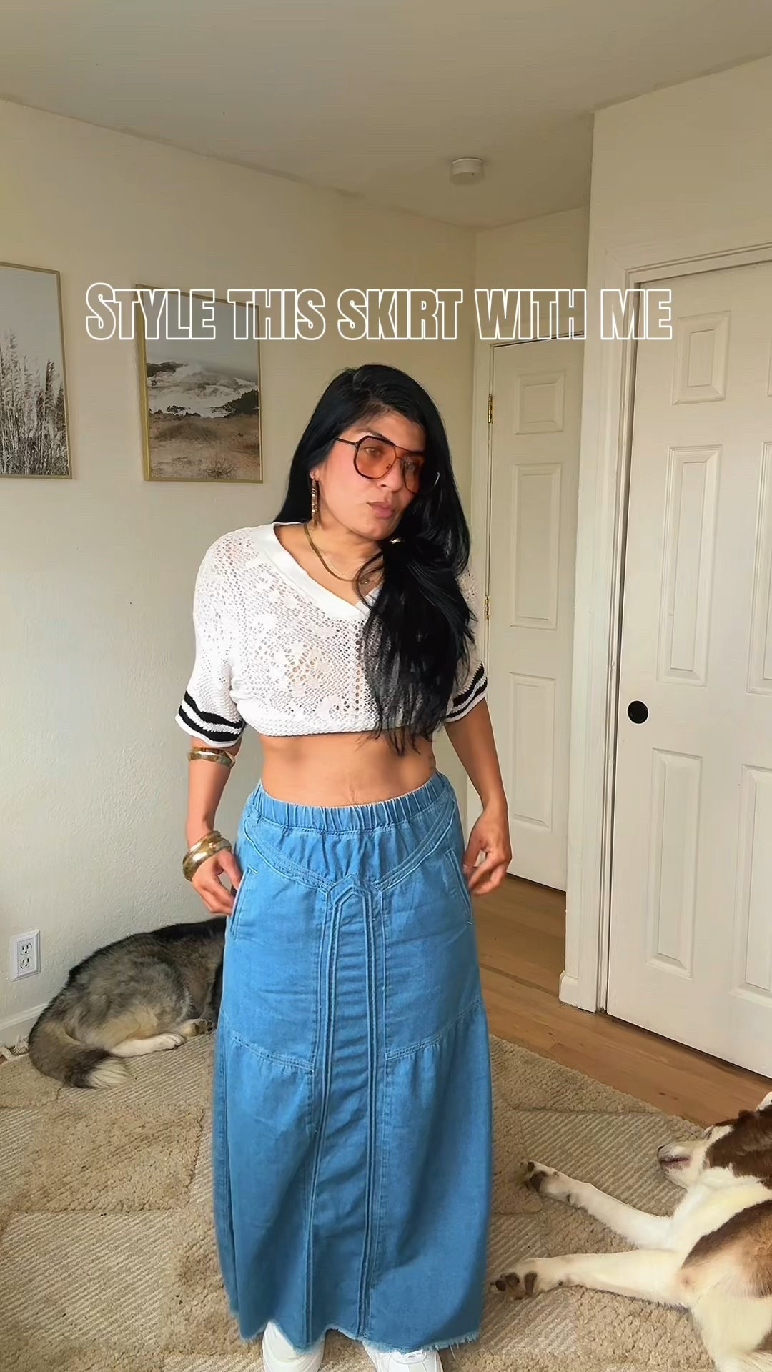 This is such a cute comfortable skirt with beautiful detailing and pockets that can be styled in so many different ways. 

#LTKMidsize #LTKgrwm #LTKootd
