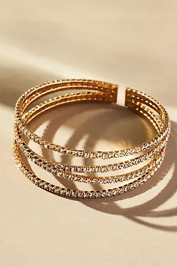 Multi-Strand Pavé Bracelet | Anthropologie (US)