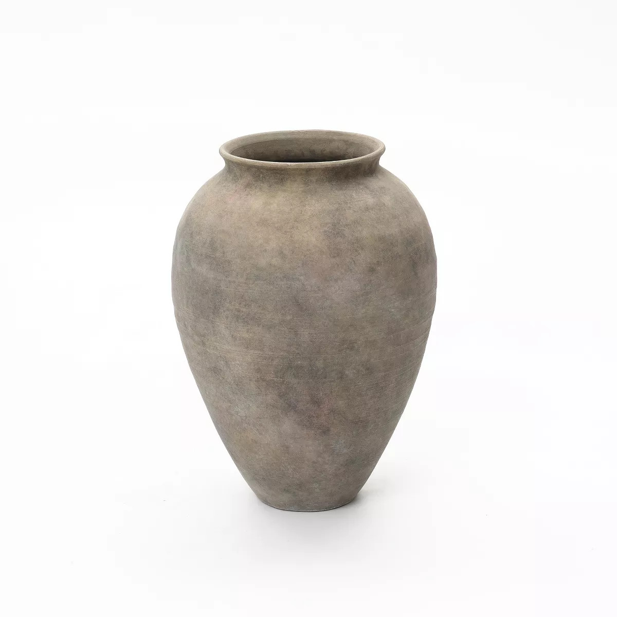 LuxenHome Rustic Ceramic Vase, Terracotta Pot with Earthy Gray-Brown Finish, Handcrafted | Target