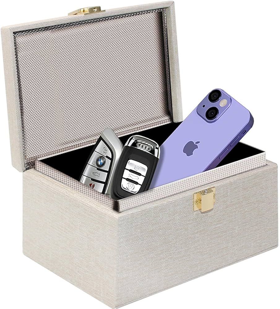 JXE JXO Faraday Box for Car Keys, RFID Key Fob Protector, Car Key Signal Blocker, RFID Signal Blo... | Amazon (US)