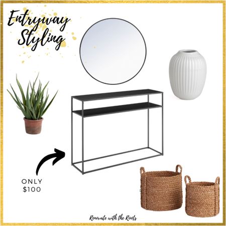 Inexpensive entryway!  Shop our console entry here.  Have and love all of these products. 



#LTKunder100 #LTKhome #LTKFind