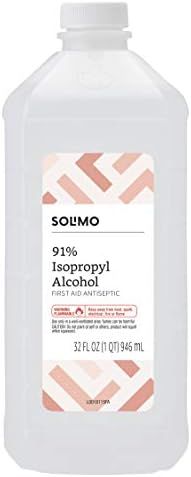 Amazon Brand - Solimo 91% Isopropyl Alcohol First Aid Antiseptic, 32 Fl Oz (Pack of 1) | Amazon (US)