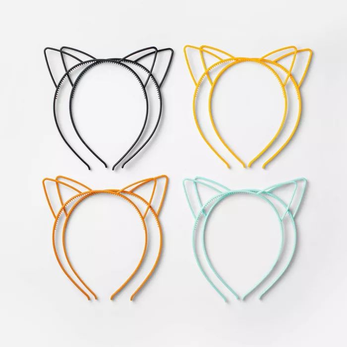 8ct Cat Ear Plastic Headband Halloween Party Favors - Hyde & EEK! Boutique™ | Target