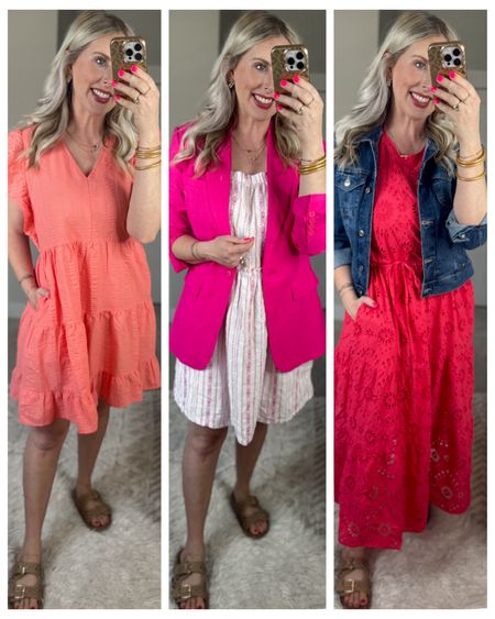 Daily try on, Walmart outfit, Walmart fashion, Walmart try on, time and tru, time and tru dress, pink dress, coral dress, summer dress

Medium in all 3!

#LTKStyleTip #LTKSeasonal #LTKFindsUnder50