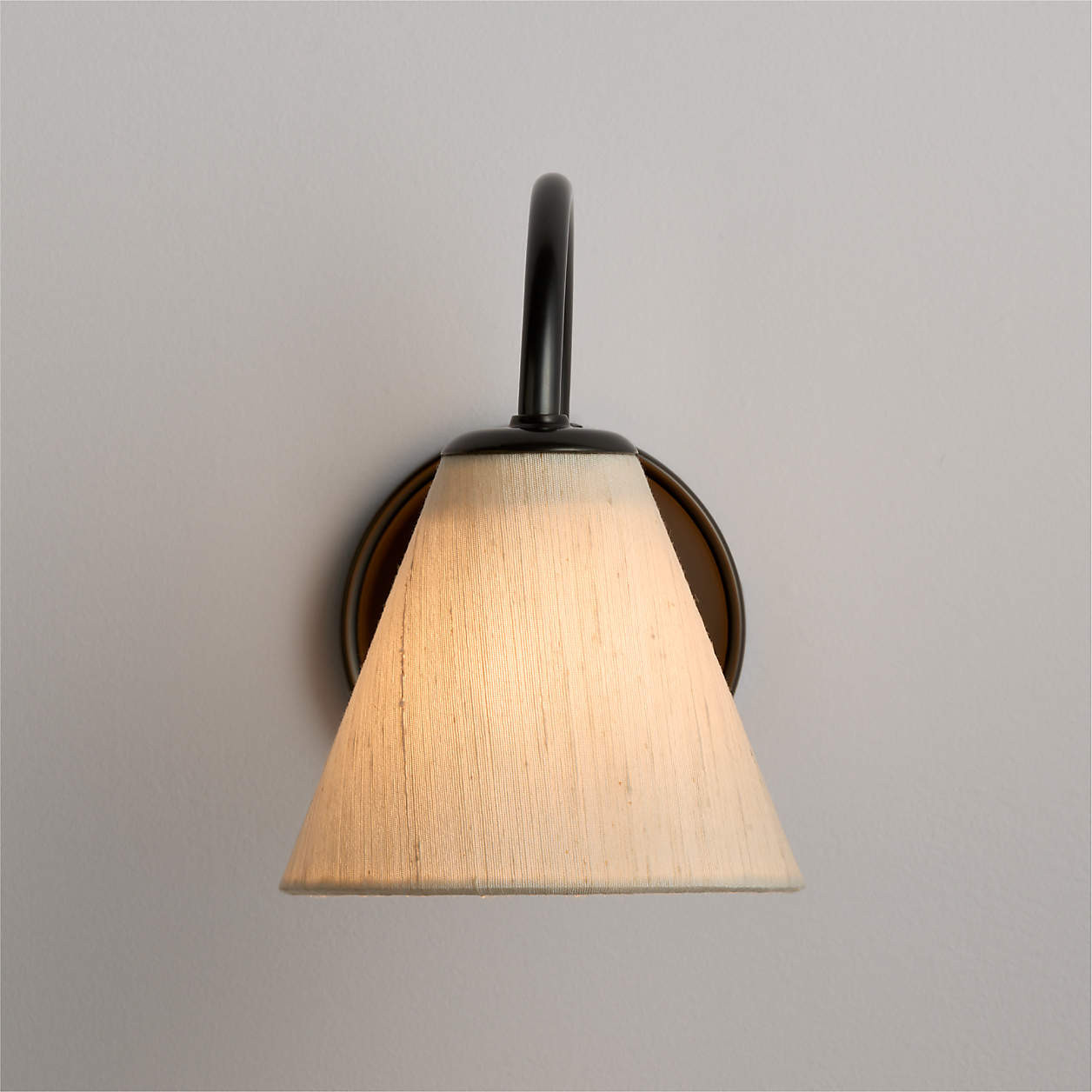 Anais Black Wall Sconce Light Set of 2 | Crate & Barrel | Crate & Barrel