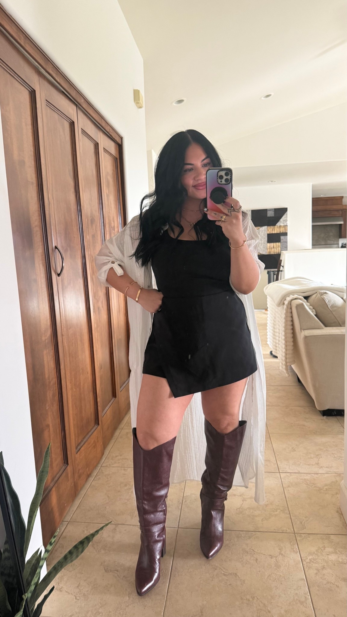 i’m a size 1 in the skort! xl in the bodysuit and 0 in the button up 🤍

#LTKootd #LTKgrwm #LTKMidsize