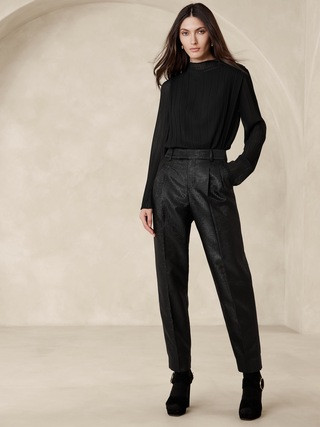 Luci Slim Lurex Pinstripe Pant | Banana Republic (US)