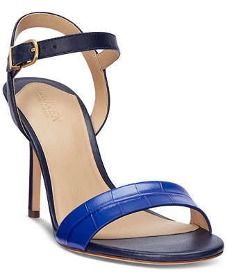 Lauren Ralph Lauren Women's Gwen Ankle-Strap Dress Sandals - Macy's | Macy's