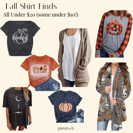 Fall shirt finds that are under $20 — some under $10! Pumpkins, Halloween and spooky shirts.

#LTKHoliday #LTKstyletip #LTKHalloween