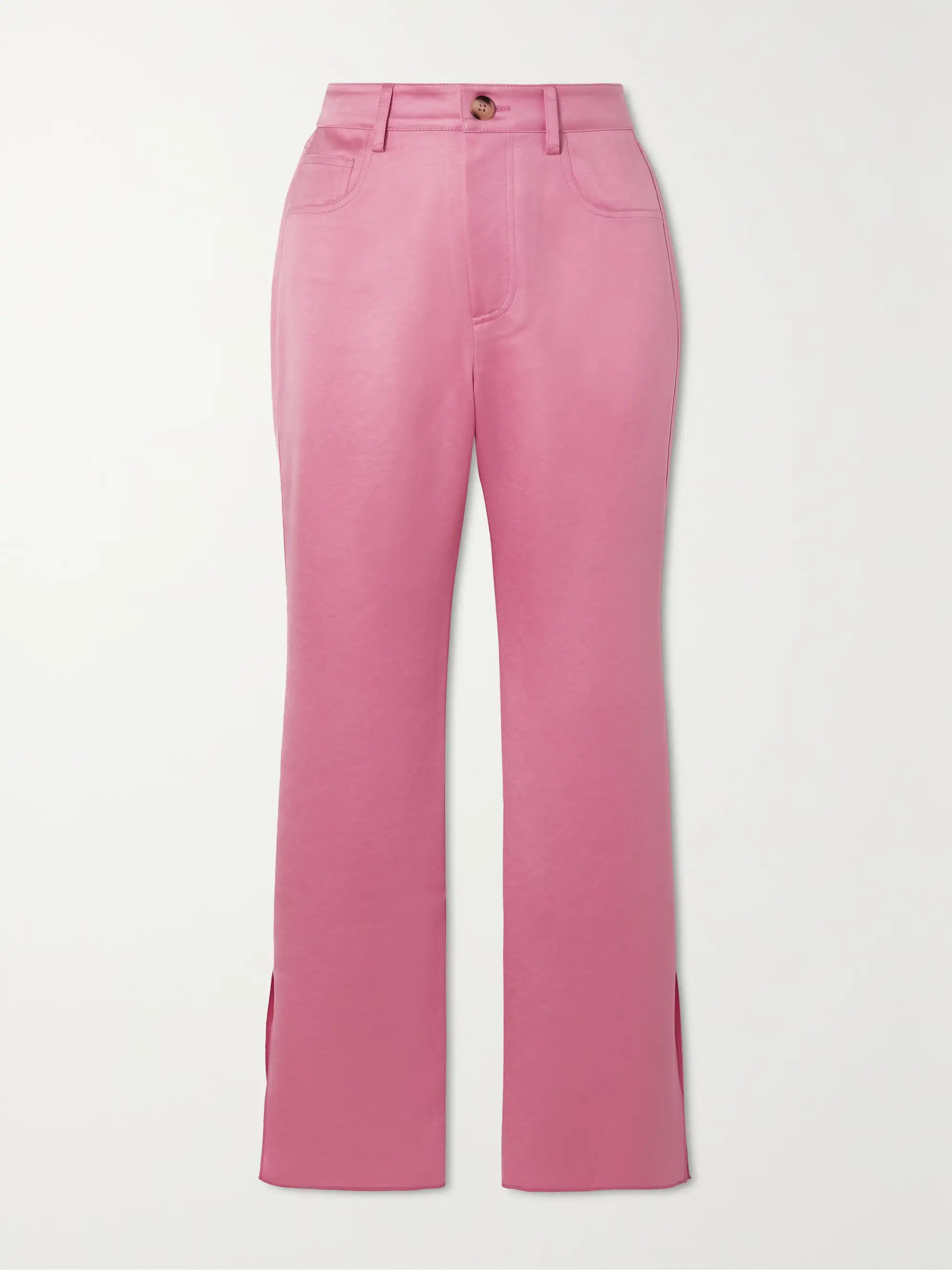 Vaeda cropped satin flared pants | NET-A-PORTER (US)