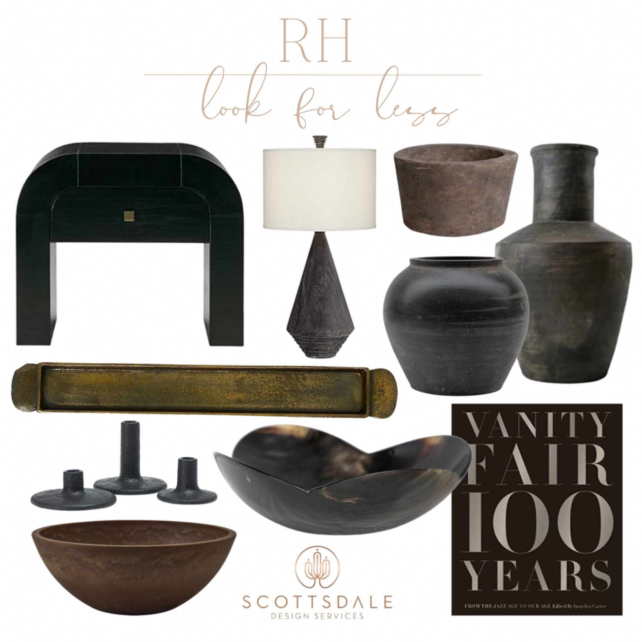 Get the RH look without the RH price tag🖤

Home decor, modern home decor, nightstand, coffee table book, horn bowl, black vase, vessel, found vessel, brass tray, table lamp

#LTKhome #LTKFind #LTKunder100