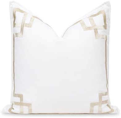 Hofdeco Premium Coastal Patio Indoor Outdoor Throw Pillow Cover Only, 20"x20" Water Repellent for... | Amazon (US)