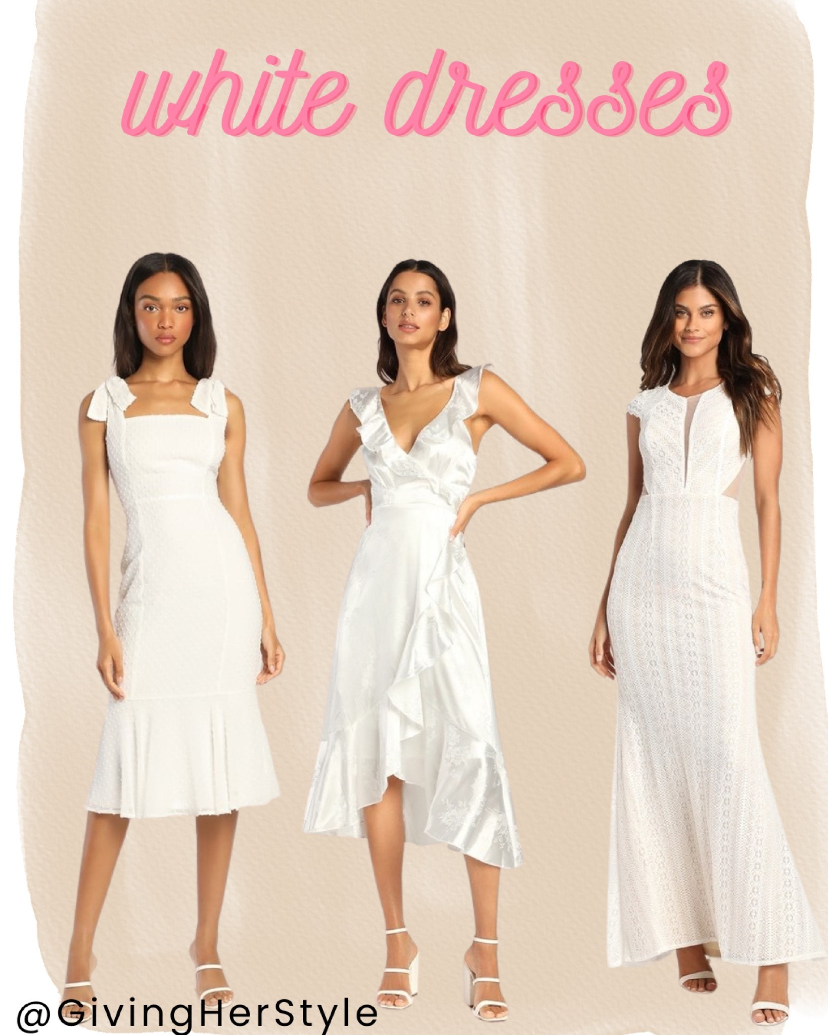 White dresses from Lulu’s 
| white dress | bride | for the bride | formal | mini dress | short dress | fall wedding | fall | midi dress | bridal | reception dress | rehearsal dinner dress | wedding | bridal shower dress | bridal shower | bachelorette | bridal tea | wedding events | bridal events | engagement party | travel | vacation | graduation | wedding dress | affordable dresses | affordable wedding dress | wedding dress under 100 | wedding dress under 200 | summer dress | summer dresses | summer wedding | elope | elopement | destination wedding | 
#dresses #bridal #wedding #whitedress #dress #whitedresses #reception #engagementpictures #bridalshower

#LTKwedding #LTKunder100 #LTKSeasonal