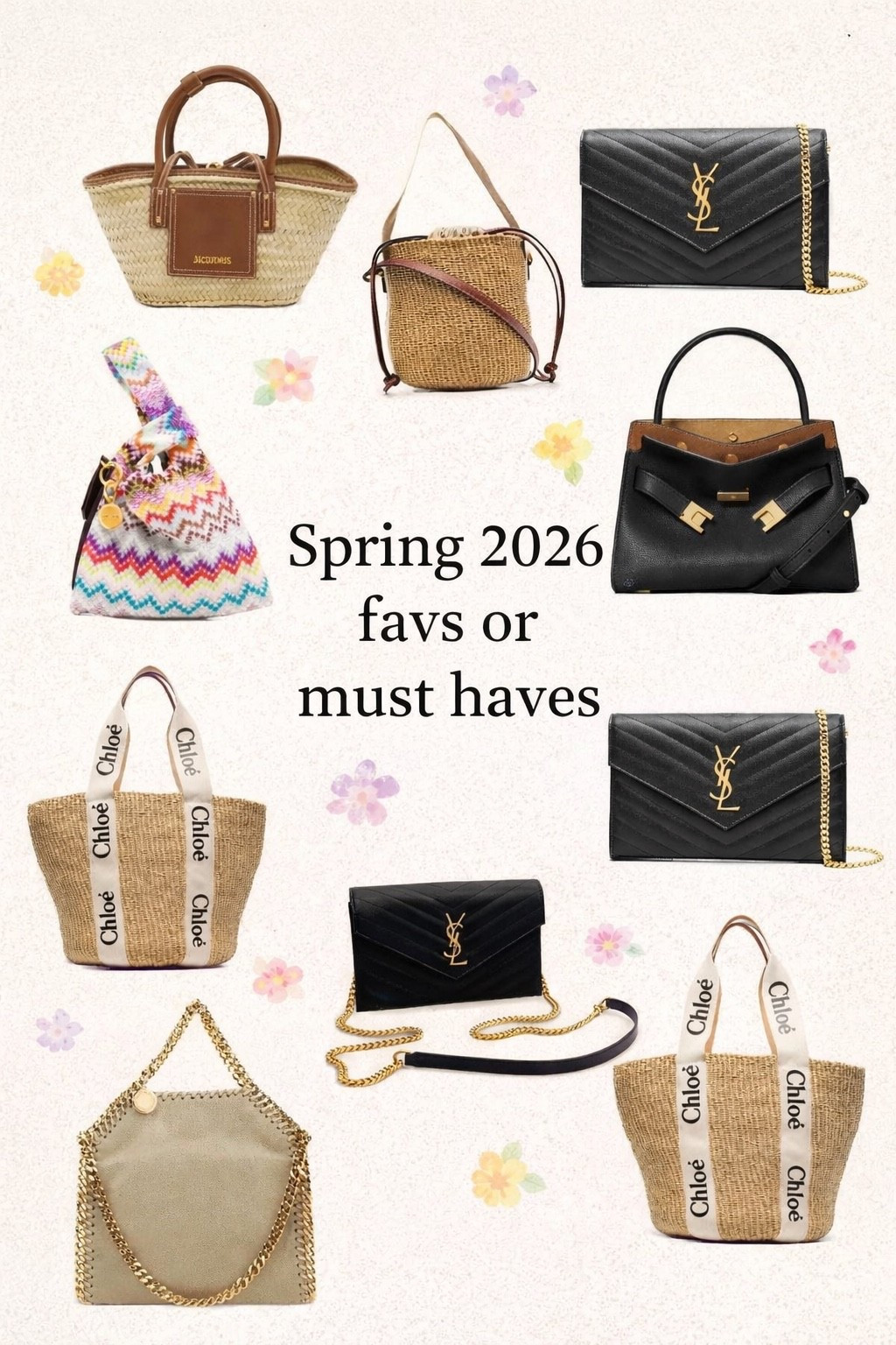 Spring 2026 bag lineup 🤍
From everyday woven totes to classic luxury staples… these are the must-haves this season ✨
Linking all my favorites for you ↓
