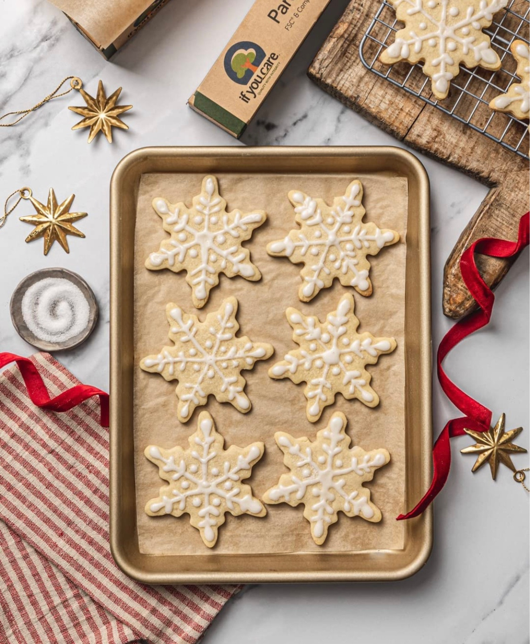 Nontoxic parchment paper— a must when switching out household items! 🙌